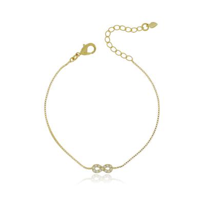 Pulseira Infantil Infinito Dourado