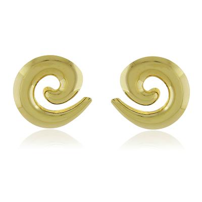 Brinco Espiral Dourado