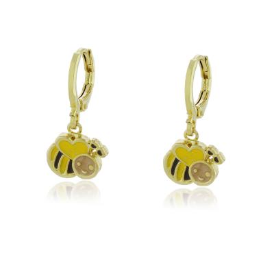 Brinco Argola Abelhinhas Dourado