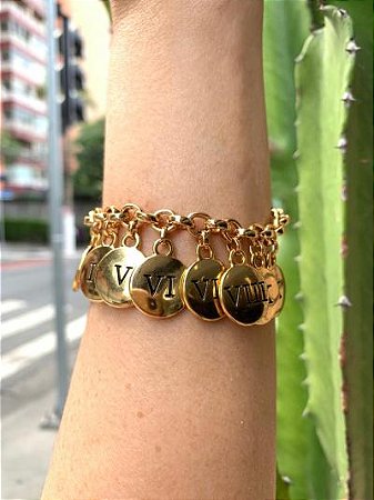 Pulseira 10 Mandamentos Dourado