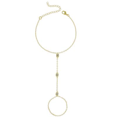 Hand Chain Quadradinho Dourado