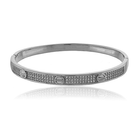 Bracelete Catia Cravejado Rbranco