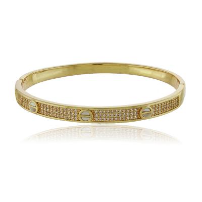 Bracelete Catia Cravejado Dourado