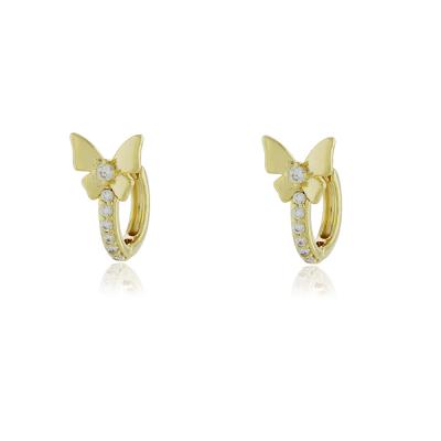 Brinco Argola Borboleta P Dourado