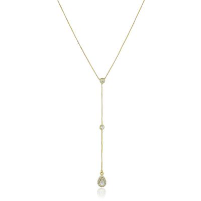 Colar Gravata Kate Dourado