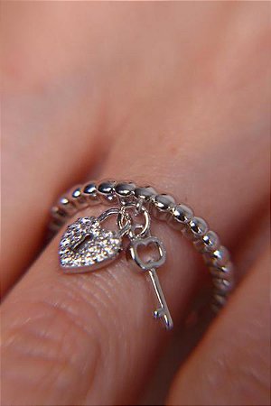 Anel Chave Cadeado Rbranco