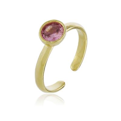 Anel Georgia Rosa Dourado