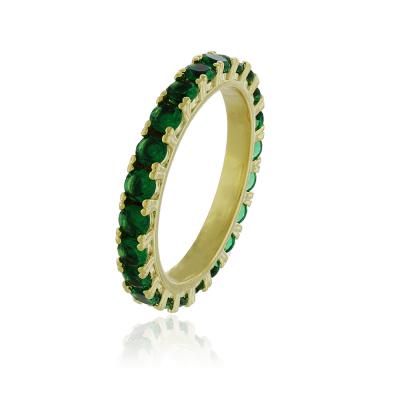 Anel Hailey Verde Dourado