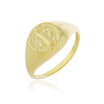 Anel São Bento Dourado