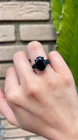 Anel Oval 2 Gotas  Rnegro
