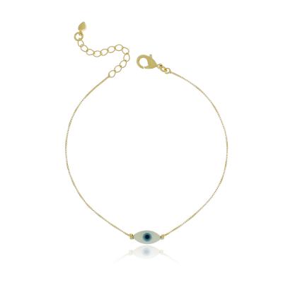 Pulseira Olho Grego Dourado