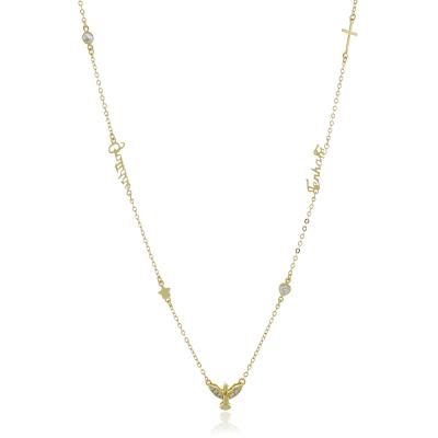 Colar Tenha Fé Dourado