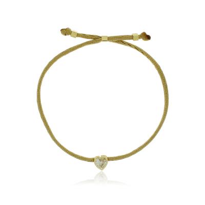 Pulseira Verão Coração Dourado