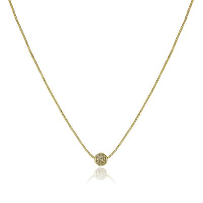 Colar Bárbara Cravejado Dourado