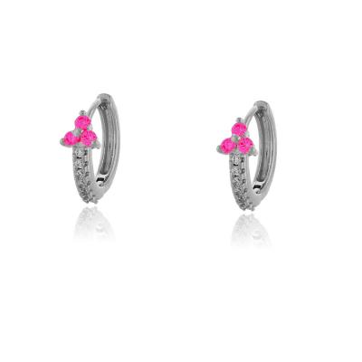 Brinco Argola M Trevinho Pink Rbranco