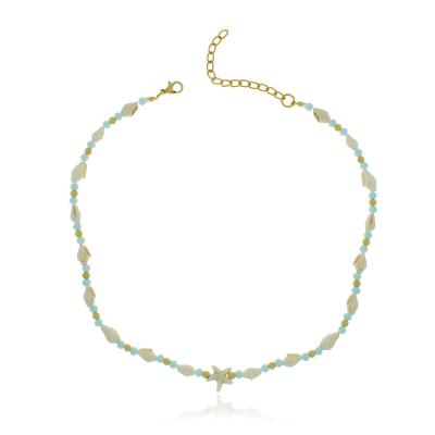 Choker Brisa Do Mar Azul Claro