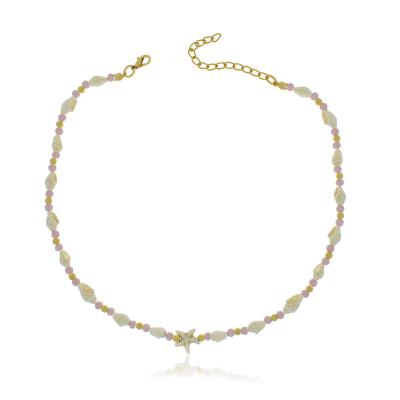 Choker Brisa Do Mar Rosa