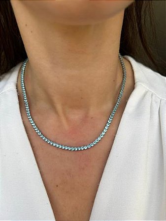 Riviera Priscila 3MM 40Cm Azul Claro