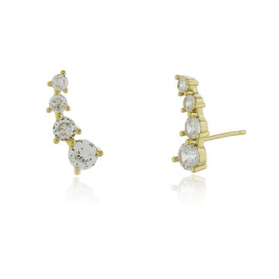 Brinco E. Cuff 4 Ouro Cristal