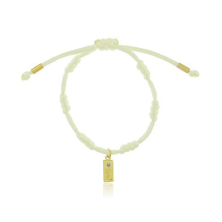 Pulseira Vibração Dourado Off White