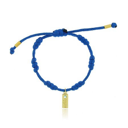 Pulseira Vibração Dourado Azul