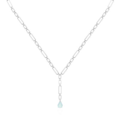 Colar Elos Aquamarine Rbranco