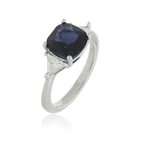 Anel Solitário Safira Rbranco