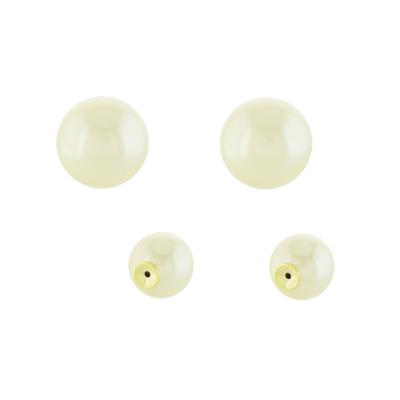 Par De Tarraxa Pérola  Dourado