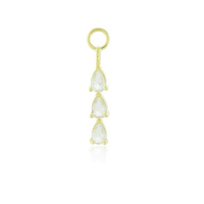 Charm 3 Gotinhas Dourado
