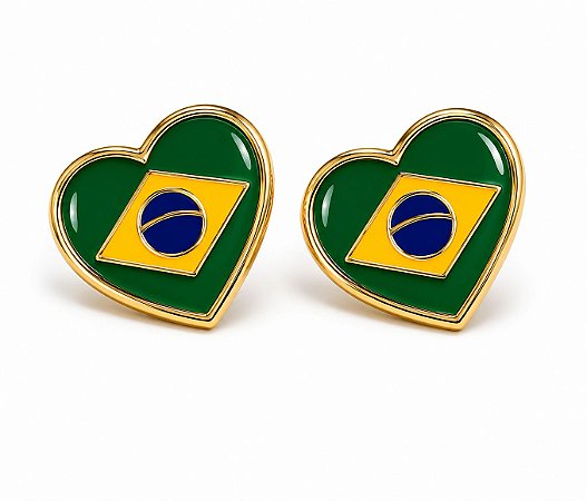 Brinco Brasil Dourado