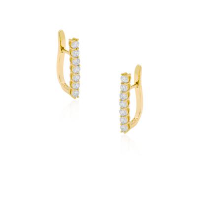 Brinco Argola Faixa Dourado