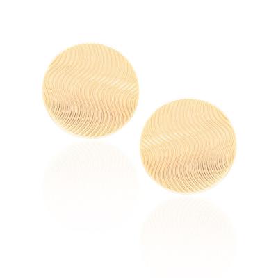 Brinco Circulo Textura Dourado