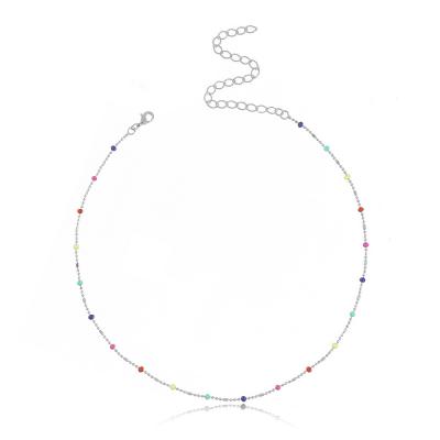 Choker Bolinhas Coloridas Rbranco