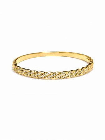 Bracelete Entrelaçado P Dourado