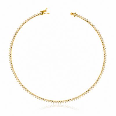 Riviera Priscila 40cm Dourada Cristal