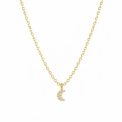 Colar Infantil Mini Lua Dourado