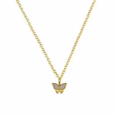 Colar Infantil Borboleta Dourado