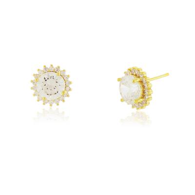 Brinco Kate Cristal G Dourado
