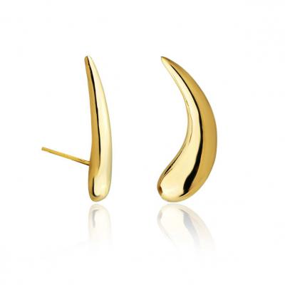 Brinco E. Cuff Virgula Dourado