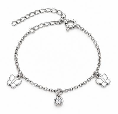 Pulseira Infantil Borboleta Luz Rbranco