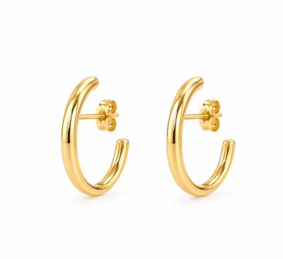 Brinco E. Hook Meia Lua Dourado