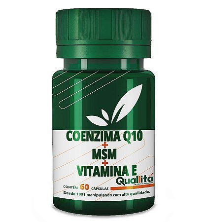 Fortaleça cabelos, pele e unhas com Coenzima 10, MSM e Vitamina E 60  cápsulas - Quallitá | Farmácia de Manipulação Online em Curitiba