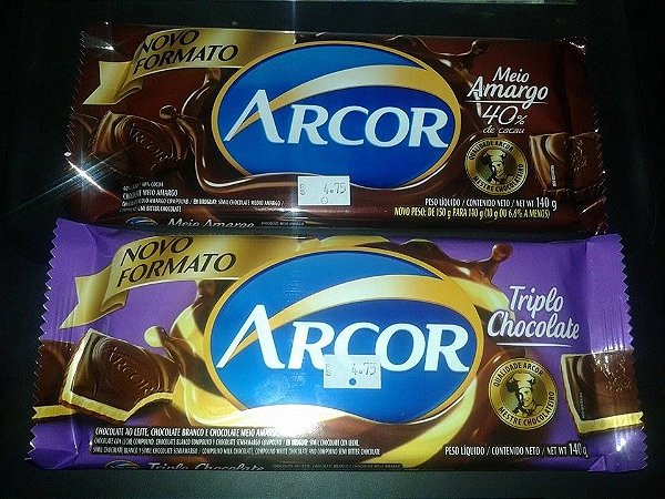 Barras DE CHOCOLATES 140g