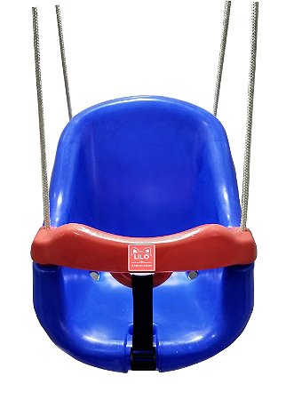 Balanço Infantil Baby com encosto , trava e corda