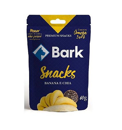 Petisco Premium Para Cães Bark Banana e Chia