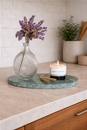 Bandeja de servir decorativa marmore verde guatemala