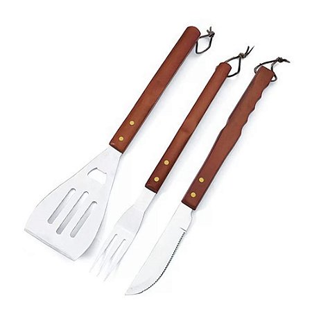 Kit para Cozinha 3 Peças Garfo Faca e Chaira Kala