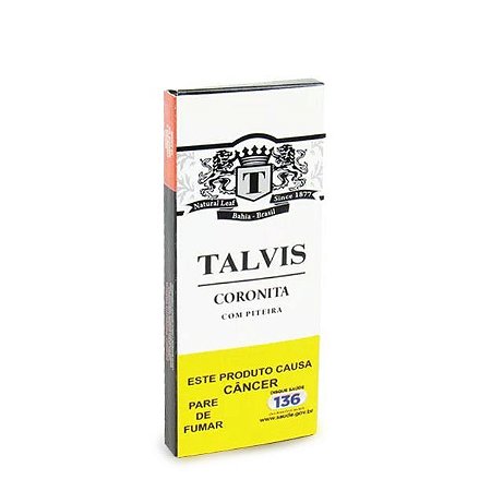 Cigarrilha Talvis Coronita Tradicional com Piteira cx c/5
