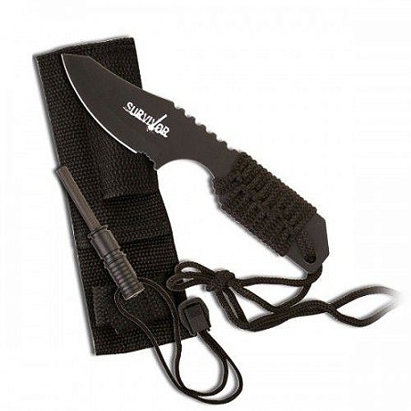 Faca Tanto Full Tang Survivor c/ Pederneira- Ref. HK-760