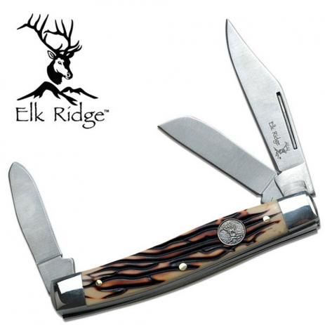 Canivete Classico Tres Laminas Elk Ridge Stockman